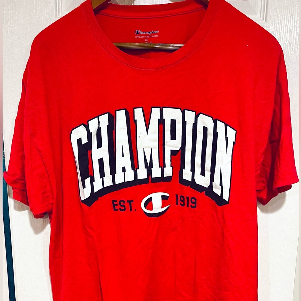 CHAMPION Oversized Tshirt Red